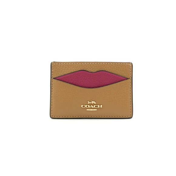 Coach Latte Multi Lip Slim Card Case NWT CW926 - Picture 1 of 8